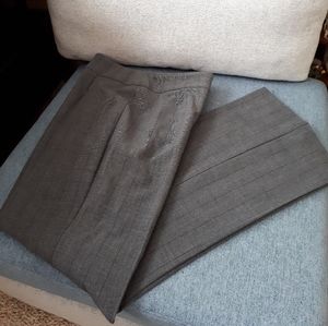 Grey Dress Pants with black pin stripes